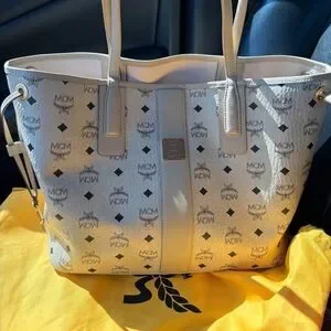 MCM | Bags | Mcm Cream And Black Womens Backpack | Poshmark display picture 1